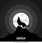 10월 26일 달 밤에 세계 울부짖을 스톡 벡터(로열티 프리) 2368458071 | Shutterstock