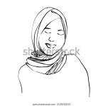 여성의 얼굴에 선 그리기와 추상적 미니멀리즘의 스톡 벡터(로열티 프리) 2128550519 | Shutterstock