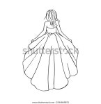 밑단, 머리카락 fluttering에 들고 푹신한 드레스에서 스톡 벡터(로열티 프리) 2544865853 | Shutterstock
