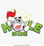 Word Hole in one with golf 스톡 벡터(로열티 프리) 1771501529 | Shutterstock