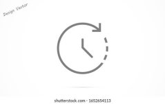 Clock Icon Jpg 스톡 벡터(로열티 프리) 443401246 | Shutterstock