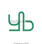 YB 초기 문자 로고 템플릿 벡터 스톡 벡터(로열티 프리) 1653050050 | Shutterstock