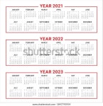 2021년 2022023년 달력 벡터 디자인 템플릿, 스톡 벡터(로열티 프리) 1847743954 | Shutterstock