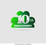 Anniversary 10 Years Vector Set 스톡 벡터(로열티 프리) 389132650 | Shutterstock