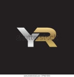 Yr Company Linked Letter Logo Golden 스톡 벡터(로열티 프리) 374617201 | Shutterstock
