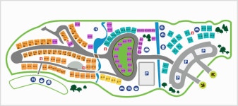 금수강산문화공원야영장 > 시설안내 > 시설안내 MAP 다함께! 힘찬 새성주, 도시계획과