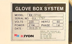 KOREAKIYEON KK-021AS Glove Box 고려기연 글로브박스 - 계측기-장터 - 소리전자