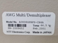NEL AWG Multi Demultiplexer A0808GPBFS-CH4A 멀티/디멀티플렉서... Demultiplexer A0808GPBFS-CH4A​ 멀티/디멀티플렉서 - 계측기... 