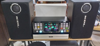 중고 고급형 태진S60F 볼륨기능 노래반주기세트 노래방기기세트 가정용노래방 업소용노래방 유선마이크 - 전자종합-장터 - 소리전자