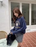 마르뜨 데님치마바지_S,M,L-캐쥬얼,빈티지 무드-편안한 고탄력스판-속바지걱정없이 편하게~ 치마바지 - 스타일티바