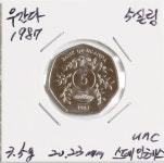 수집뱅크코리아 우간다 1987년 5실링 주화 미사용 [수집뱅크코리아] 우간다 1987년 5실링 주화 미사용