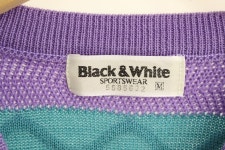 블랙엔 화이트 / 울 / 니트 (SIZE: MEN M) BLACK&WHITE 블랙엔 화이트 / 울 / 니트(SIZE : MEN M)