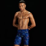 아크시 멀티 컬러 웨이브 4부 [블루] 남자 실내수영복 AKTM-602 BLU - 주식회사 수영사랑 아크시 멀티 컬러 웨이브 4부 [블루] 남자... 