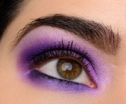A Vibrant, Smoky Purple Eye Look with Make Up For Ever Artist Color Shadows | Temptalia