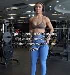 I’m a gym girl - people say I ask for attention by working out in a sports bra and leggings but I dont pay any mind | The... 