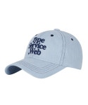 더바운스 (THEBOUNCE) 타입서비스 웹 스티치 캡 Typeservice Web Stitch Cap (Light denim) - 더바운스 (THEBOUNCE)