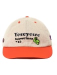 THEBOUNCE 예스아이씨 Y.E.S 컴퍼니 캡 Y.E.S Company Cap (Beige/Orange) - THEBOUNCE (더바운스)