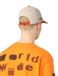 THEBOUNCE 예스아이씨 Y.E.S 컴퍼니 캡 Y.E.S Company Cap (Beige/Orange) - THEBOUNCE (더바운스)