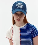 더바운스 (THEBOUNCE) 타입서비스 웹 스티치 캡 Typeservice Web Stitch Cap (Indigo denim) - 더바운스 (THEBOUNCE)