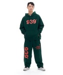 THEBOUNCE 아카이브볼드 939 LOGO SWEAT PANTS (Deep Green) - THEBOUNCE (더바운스)