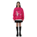 THEBOUNCE 모스키토 머더러스 맨투맨 Love is pain but I always do forever SWEATSHIRT - THEBOUNCE (더바운스)