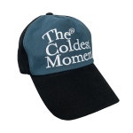 THEBOUNCE 더콜디스트모먼트 TCM logo cap (blue green) - THEBOUNCE (더바운스)
