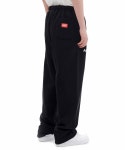THEBOUNCE 아카이브볼드 BASIC LOGO SWEAT PANTS (Black) - THEBOUNCE (더바운스)