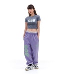 THEBOUNCE 아카이브볼드 939 LOGO CROP TOP (Gray) - THEBOUNCE (더바운스)