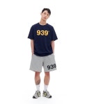 THEBOUNCE 아카이브볼드 939 LOGO SWEAT SHORTS (Gray) - THEBOUNCE (더바운스)