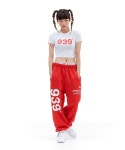THEBOUNCE 아카이브볼드 939 LOGO CROP TOP (White) - THEBOUNCE (더바운스)