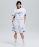 THEBOUNCE 가터갤러리 고딕 심볼 베이스볼 져지 쇼츠 GOTHIC SYMBOL BASEBALL JERSEY SHORTS (White) - THEBOUNCE (더바운스)