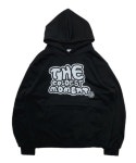 THEBOUNCE 더콜디스트모먼트 TCM pop logo hoodie (Black) - THEBOUNCE (더바운스)
