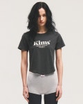 더바운스 (THEBOUNCE) 킴스 프레시 코튼 마켓 (Unisex) Kims Bam Logo Tee Charcoal - 더바운스 (THEBOUNCE)