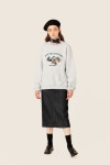 THEBOUNCE 오아이오아이 랜드스케이프 엠브로이더리 맨투맨  LANDSCAPE EMBROIDERY SWEATSHIRTS (Light Grey) - THEBOUNCE (더바운스)