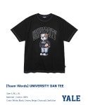 THEBOUNCE 예일  (22SS) UNIVERSITY DAN TEE BLACK - THEBOUNCE (더바운스)