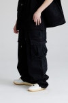 더바운스 (THEBOUNCE) 비에스래빗 CARGO LOOSEFIT DENIM PANTS (Black) - 더바운스 (THEBOUNCE)