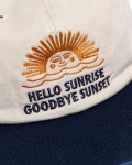 더바운스 (THEBOUNCE) 헬로 선라이즈 HS 90s 로고 6패널 캡 HS 90s Logo 6Panel Cap (Beige & Navy) - 더바운스 (THEBOUNCE)