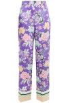 Violet Jaly floral-print satin-twill wide-leg pants | Sale up to 70% off | THE OUTNET | SANDRO | THE OUTNET