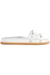 Silver Rockstud metallic PVC slides | Sale up to 70% off | THE OUTNET | VALENTINO GARAVANI | THE OUTNET