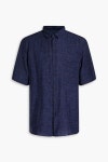 Navy Slub linen shirt | Sale up to 70% off | THE OUTNET | SUNSPEL | THE OUTNET