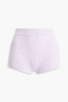 Lilac Ione ribbed-knit shorts | LIVE THE PROCESS | THE OUTNET