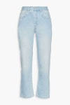 Light denim Naomi cropped faded boyfriend jeans | Sale up to 70% off | THE OUTNET | OFFICINE GÉNÉRALE | THE OUTNET