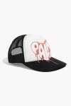 Black Spray Art appliquéd cotton-twill and mesh baseball cap | Sale up to 70% off | THE OUTNET | PALM ANGELS | THE OUTNET