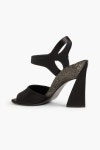 Black Aede crystal-embellished satin sandals | SALVATORE FERRAGAMO | THE OUTNET
