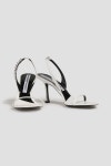 ALEXANDER WANG Crystal-embellished leather sandals | Sale up to 70% off | THE OUTNET