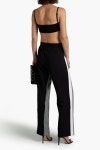 NORMA KAMALI Color-block French cotton-blend terry track pants | THE OUTNET
