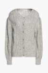 Gray Mélange mohair-blend cardigan | SANDRO | THE OUTNET
