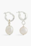 Silver Sterling silver, siamite and freshwater pearl earrings | CORNELIA WEBB | THE OUTNET
