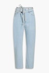 Light denim Belted high-rise straight-leg jeans | 3X1 | THE OUTNET