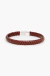 Brown Sterling silver leather bracelet | TATEOSSIAN | THE OUTNET